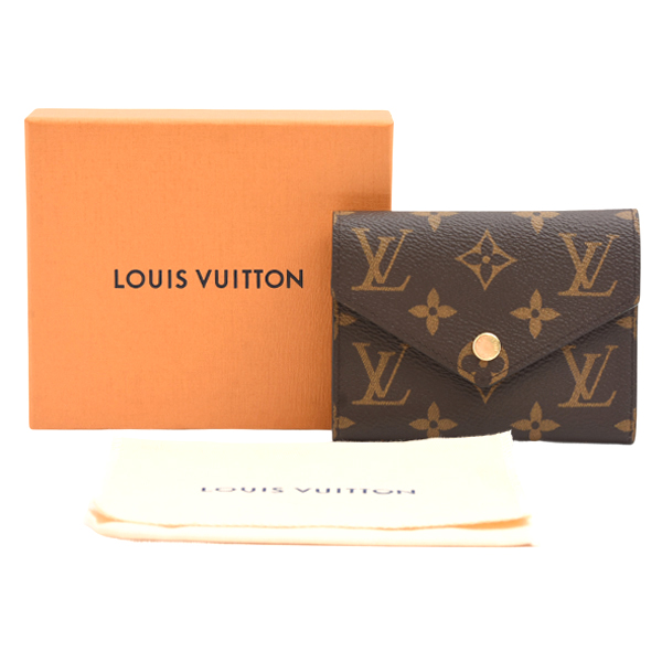 ルイヴィトン 財布 レディース ポルトフォイユ ヴィクトリーヌ モノグラム 3つ折り財布 Louis Vuitton M62472 中古