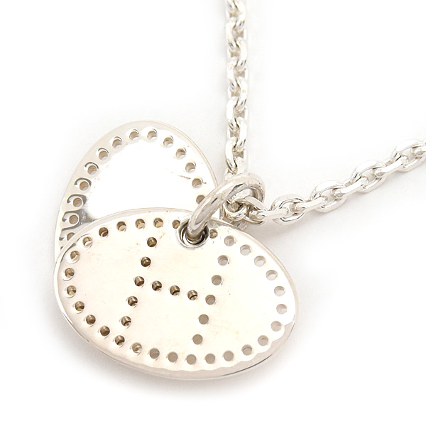 エルメス ネックレス レディース エブリン エクリプス パンチング ペンダント シルバー SV925 HERMES 中古