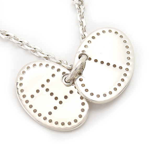 エルメス ネックレス レディース エブリン エクリプス パンチング ペンダント シルバー SV925 HERMES 中古