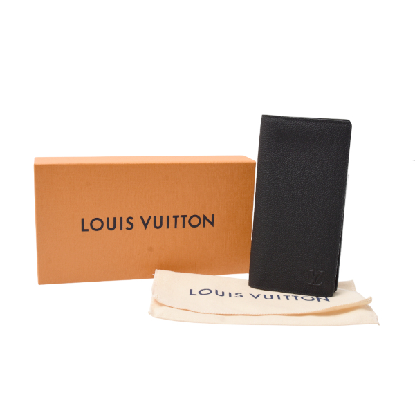 ルイヴィトン メンズ ポルトフォイユブラザ 長財布 ロングウォレット アエログラム レザー ニューフォーマルコレクション ノワール ブラック M25942 Louis Vuitton 未使用展示品