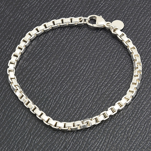 ティファニー ブレスレット レディース メンズ ベネチアンリンク チェーン シルバー SV925 TIFFANY 中古