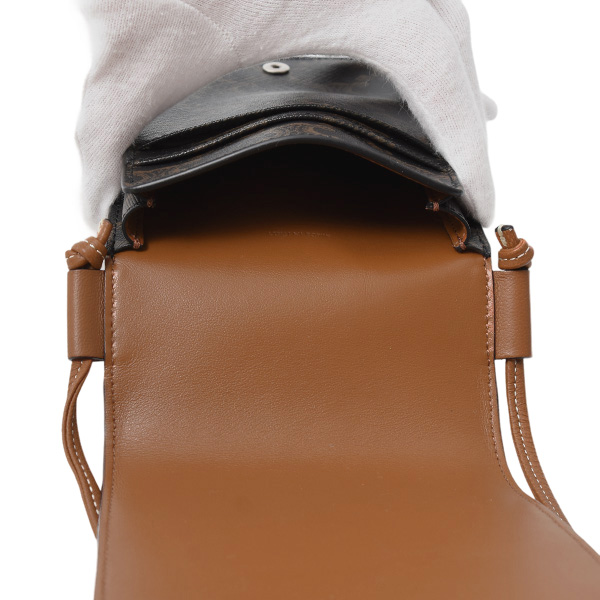 セリーヌ バッグ レディース モバイルポーチ フォンショルダーバッグ トリオンフキャンバス×カーフスキン CELINE 10H742DCH.04LU 中古