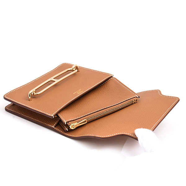 エルメス 財布 レディース ロウリス スリムウォレット Z刻印 エバーカラー ゴールド金具 HERMES 未使用展示品