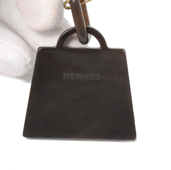 エルメス ネックレス アミュレット フュージョン ケリーGM バッファローホーン ブルー グラデーション HERMES 中古