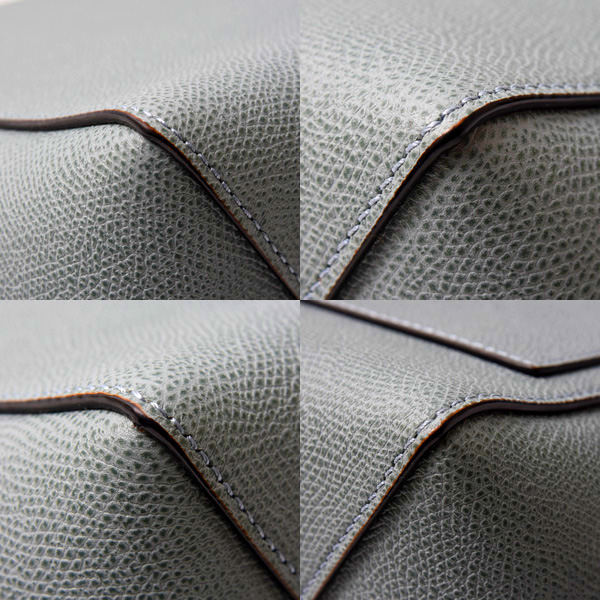 ヴァレクストラ バッグ レディース バケットバッグ スモール パウダーブルー カーフ Valextra V5B94 028 中古