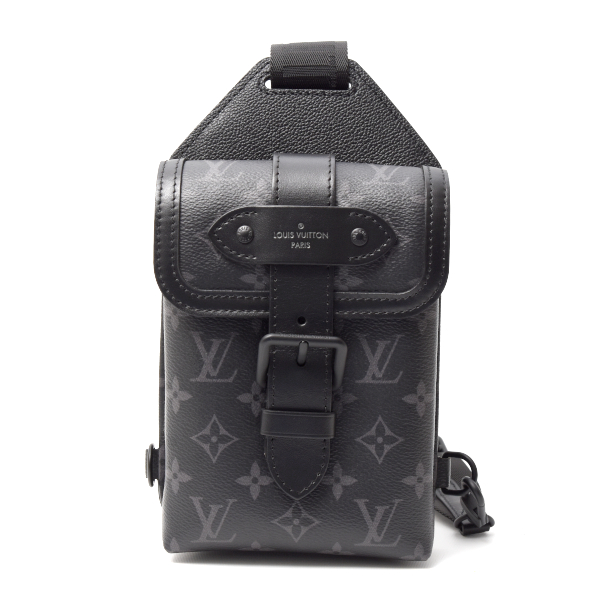 ルイヴィトン バッグ ソミュール スリングバッグ モノグラムエクリプス ボディバッグ ショルダーバッグ M45912 Louis Vuitton 中古