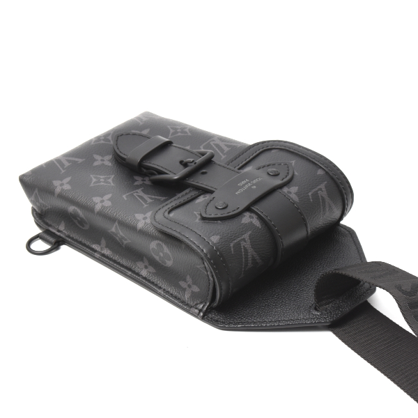 ルイヴィトン バッグ ソミュール スリングバッグ モノグラムエクリプス ボディバッグ ショルダーバッグ M45912 Louis Vuitton 中古