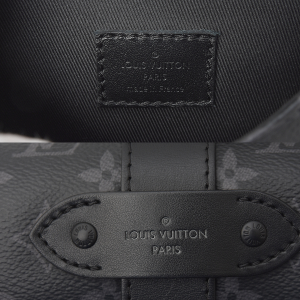 ルイヴィトン バッグ ソミュール スリングバッグ モノグラムエクリプス ボディバッグ ショルダーバッグ M45912 Louis Vuitton 中古