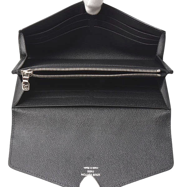 ルイヴィトン 財布 レディース エピ ポルトフォイユサラ フラップ付き長財布 ノワール Louis Vuitton M60582 中古