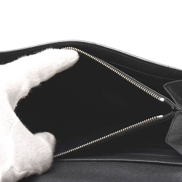 ルイヴィトン 財布 レディース エピ ポルトフォイユサラ フラップ付き長財布 ノワール Louis Vuitton M60582 中古