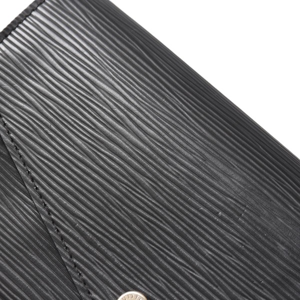 ルイヴィトン 財布 レディース エピ ポルトフォイユサラ フラップ付き長財布 ノワール Louis Vuitton M60582 中古