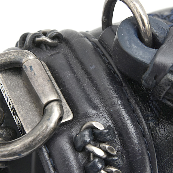 シャネル バッグ レディース ボーイシャネル トップハンドル 2WAYチェーンショルダーバッグ マトラッセ ラムスキン ネイビー CHANEL A94805 中古