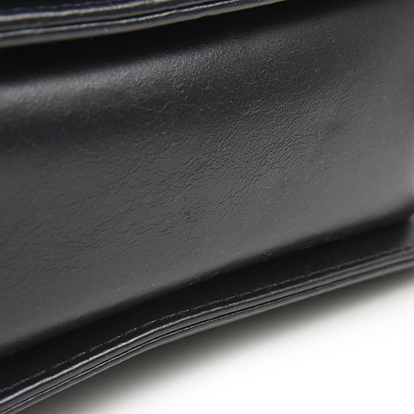 シャネル バッグ レディース ボーイシャネル トップハンドル 2WAYチェーンショルダーバッグ マトラッセ ラムスキン ネイビー CHANEL A94805 中古