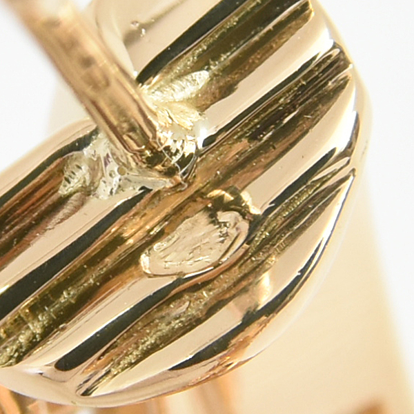 カルティエ ピアス レディース スリーバングルズ トリニティ ダイヤモンド ピアス イエローゴールド Cartier 750YG 中古