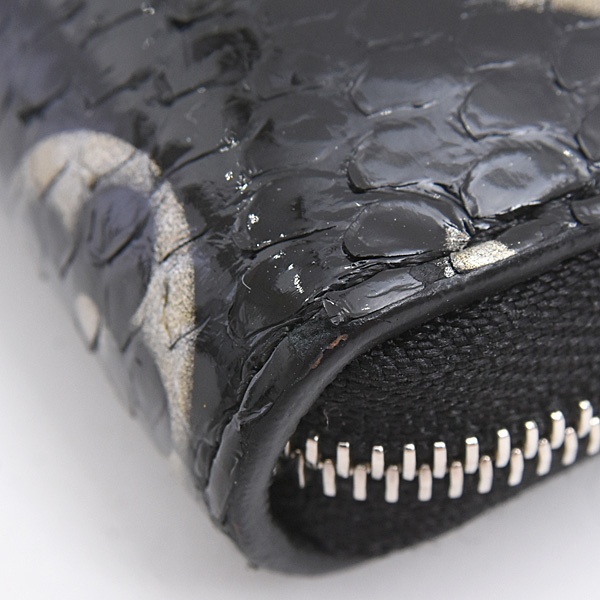 ルイヴィトン 財布 レディース メンズ モノグラムエキゾチック ジッピーコインパース パイソン ノワール Louis Vuitton N97059 中古