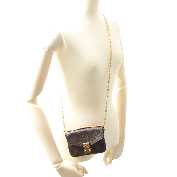 ルイヴィトン バッグ レディース ミクロ メティス ショルダーバッグ モノグラム Louis Vuitton M81267 中古