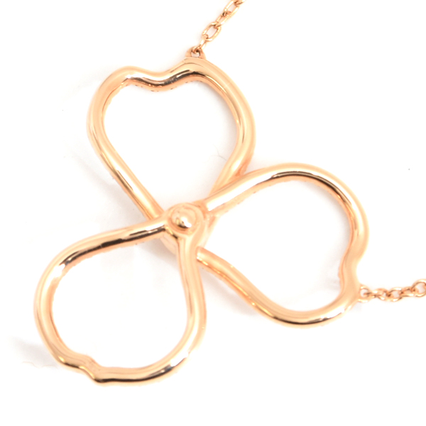 ティファニー ネックレス レディース ペーパーフラワー ダイヤ ネックレス ピンクゴールド TIFFANY 750PG 中古