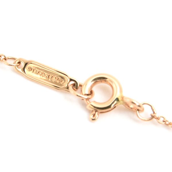 ティファニー ネックレス レディース ペーパーフラワー ダイヤ ネックレス ピンクゴールド TIFFANY 750PG 中古