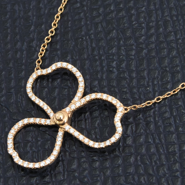 ティファニー ネックレス レディース ペーパーフラワー ダイヤ ネックレス ピンクゴールド TIFFANY 750PG 中古