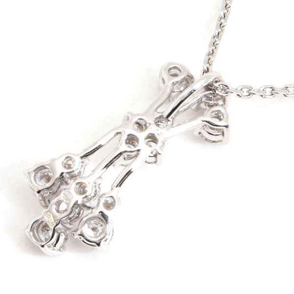 モニッケンダム ネックレス レディース ダイヤモンド デザインネックレス D1.12ct ホワイトゴールド MONNICKENDAM K18WG 中古
