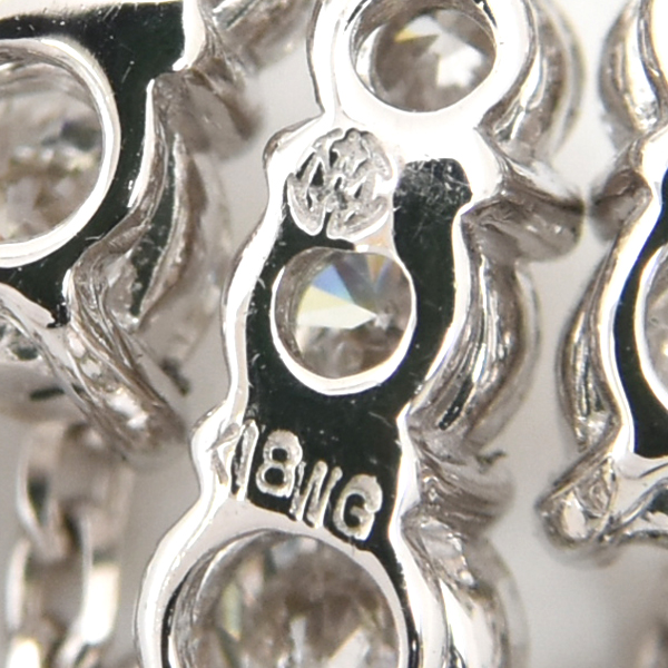 モニッケンダム ネックレス レディース ダイヤモンド デザインネックレス D1.12ct ホワイトゴールド MONNICKENDAM K18WG 中古