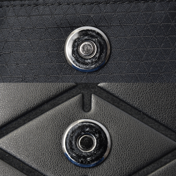 バオバオ イッセイミヤケ バッグ バックパック リュック 人口皮革 フェイクレザー ブラック BAO BAO ISSEY MIYAKE 中古