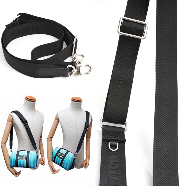 ルイヴィトン バッグ メンズ ダミエ ストライプ シティ キーポル ショルダーバッグ ブルーヴェール 青 斜めがけ Louis Vuitton M59921 中古