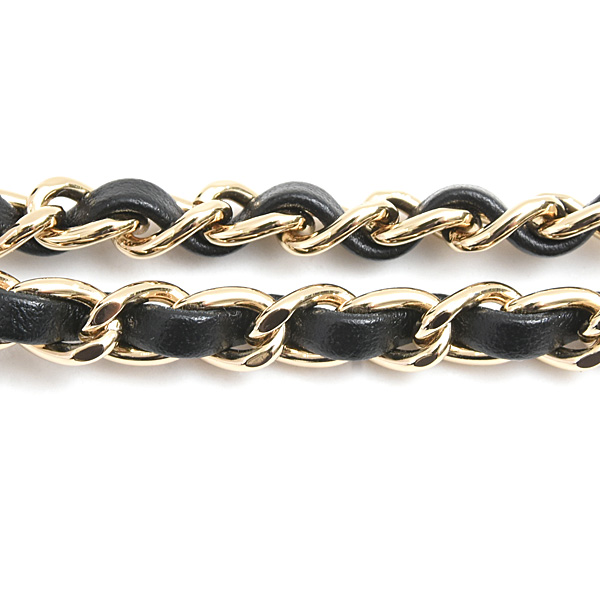 シャネル バッグ レディース マトラッセ リップケース チェーンショルダー パテント ブラック CHANEL AP1572 中古