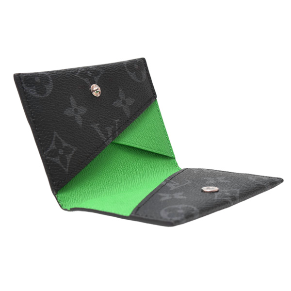 ルイヴィトン カードケース メンズ ポルトカルト スリム モノグラムエクリプス Louis Vuitton M26051 中古