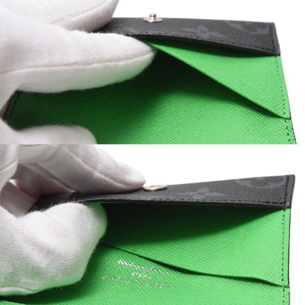 ルイヴィトン カードケース メンズ ポルトカルト スリム モノグラムエクリプス Louis Vuitton M26051 中古