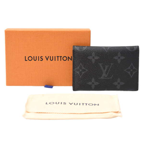 ルイヴィトン カードケース メンズ ポルトカルト スリム モノグラムエクリプス Louis Vuitton M26051 中古