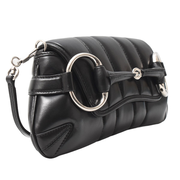 グッチ バッグ レディース ホースビット チェーン スモール ショルダーバッグ レザー GUCCI 764339 中古