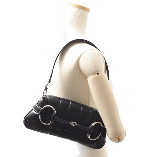 グッチ バッグ レディース ホースビット チェーン スモール ショルダーバッグ レザー GUCCI 764339 中古