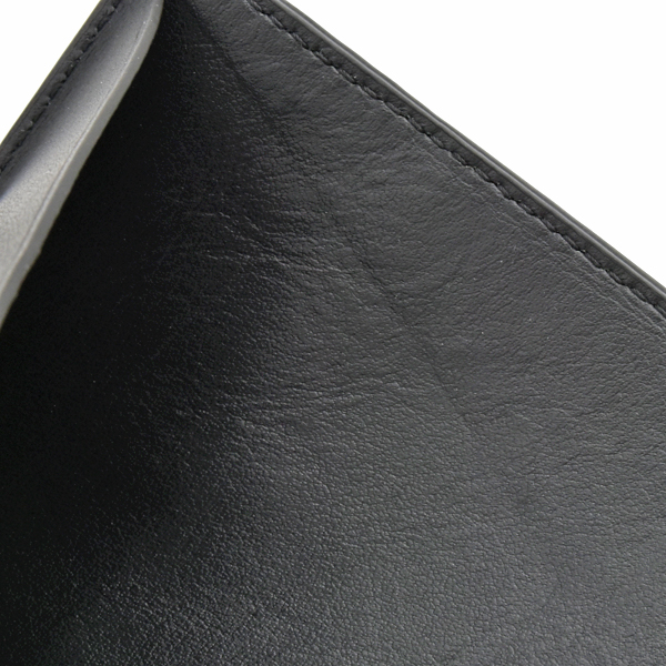 ボッテガヴェネタ 財布 メンズ デボスイントレチャート 型押し長財布 二つ折り カーフ ブラック 667052 V0SQ1 BOTTEGA VENETA 中古