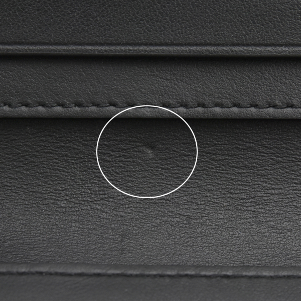 ボッテガヴェネタ 財布 メンズ デボスイントレチャート 型押し長財布 二つ折り カーフ ブラック 667052 V0SQ1 BOTTEGA VENETA 中古