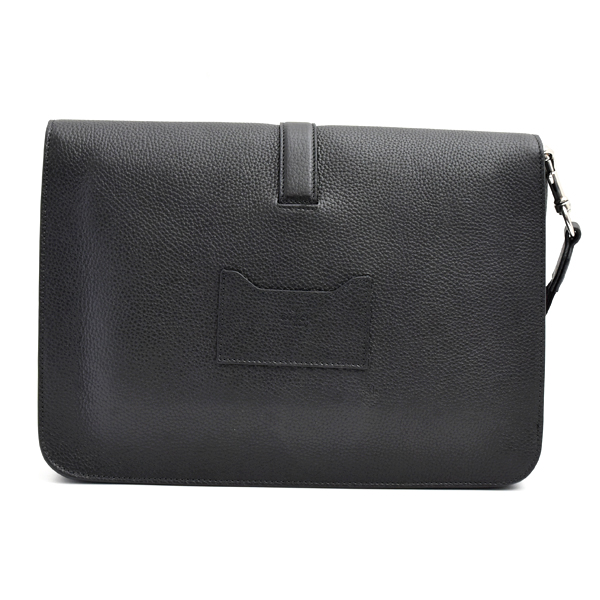 グッチ バッグ メンズ ビジネスバッグ クラッチバッグ ハンドバッグ ミディアム レザー ブラック GUCCI 816755 中古