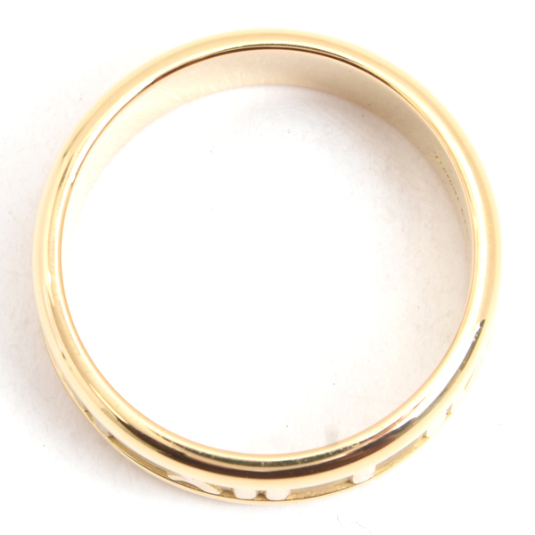 ティファニー 指輪 メンズ アトラス リング 20号 イエローゴールド TIFFANY 750YG 中古