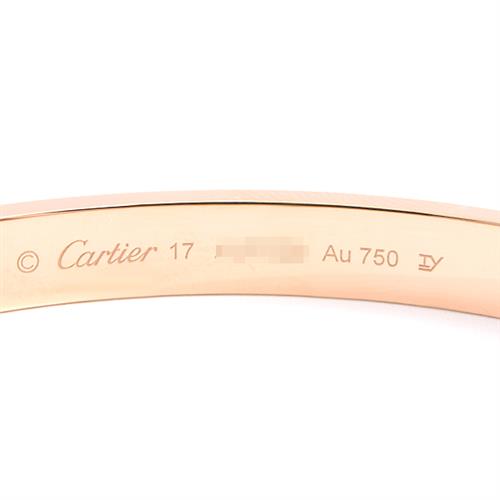 カルティエ Cartier ラブブレス 新型 17サイズ レディース 750PG ピンクゴールド【中古】