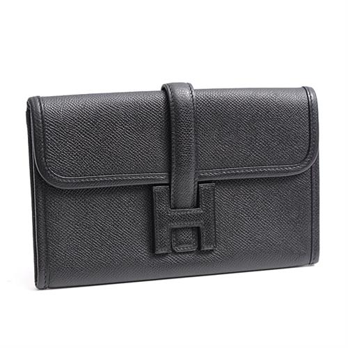 エルメス/HERMES/ジジェ ミニ/ヴォーエプソン/クラッチバッグ/□L刻/ブラック【中古】