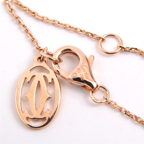 カルティエ ネックレス レディース ハートモチーフ ダイヤモンドネックレス ピンクゴールド Cartier 750PG 中古