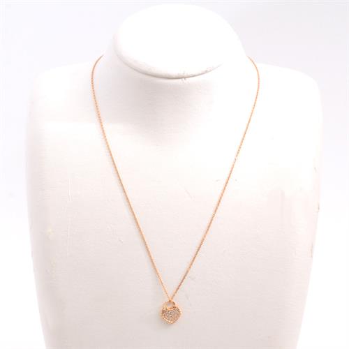 カルティエ ネックレス レディース ハートモチーフ ダイヤモンドネックレス ピンクゴールド Cartier 750PG 中古