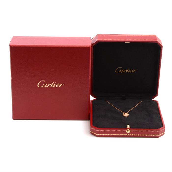 カルティエ ネックレス レディース ハートモチーフ ダイヤモンドネックレス ピンクゴールド Cartier 750PG 中古