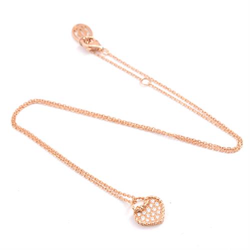 カルティエ ネックレス レディース ハートモチーフ ダイヤモンドネックレス ピンクゴールド Cartier 750PG 中古