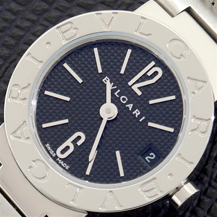 ブルガリ 時計 レディース ブルガリブルガリ 電池式 ブラック文字盤 SS ステンレス BVLGARI BB23SS 中古