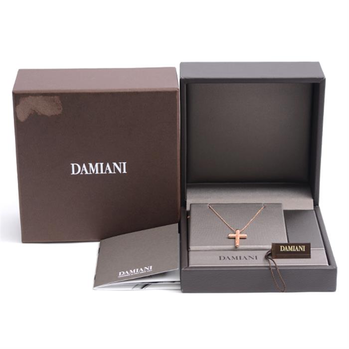 ダミアーニ DAMIANI メトロポリタンドリーム 6Pダイヤ クロスネックレス 750PG ピンクゴールド【中古】