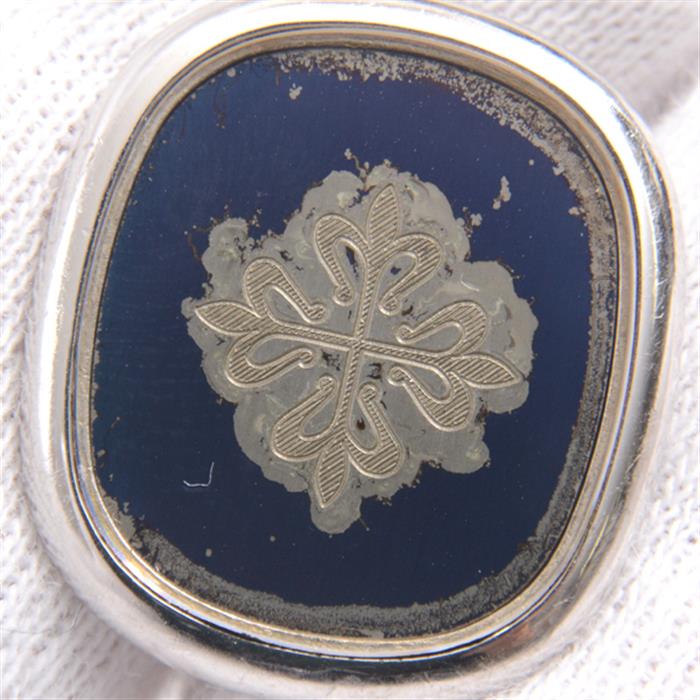 パテックフィリップ カフス メンズ カラトラバ カフリンクス 28.5g ホワイトゴールド PATEK PHILIPPE 59851 750WG 中古