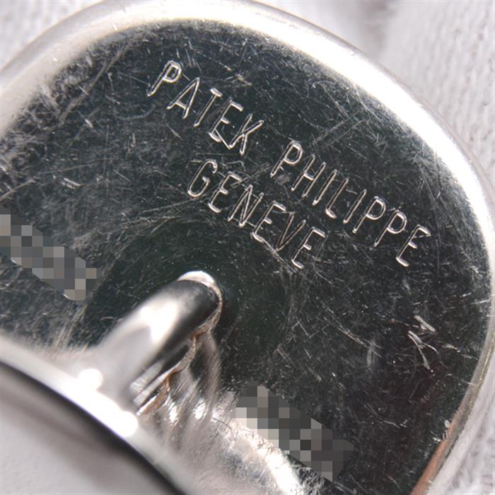 パテックフィリップ カフス メンズ カラトラバ カフリンクス 28.5g ホワイトゴールド PATEK PHILIPPE 59851 750WG 中古
