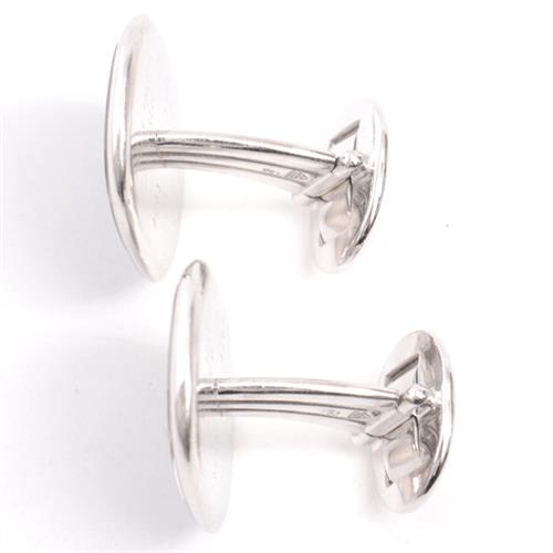 パテックフィリップ カフス メンズ カラトラバ カフリンクス 28.5g ホワイトゴールド PATEK PHILIPPE 59851 750WG 中古