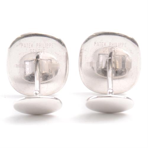 パテックフィリップ カフス メンズ カラトラバ カフリンクス 28.5g ホワイトゴールド PATEK PHILIPPE 59851 750WG 中古