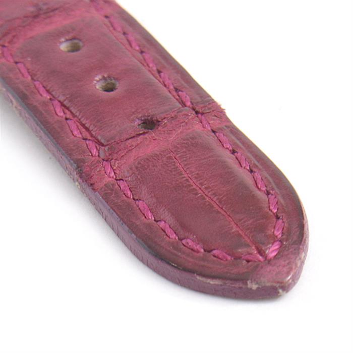 ブルガリ  時計 レディース レッタンゴロ ロードライトガーネットベゼル 電池式 ワインレッド文字盤 BVLGARI RT39S 中古